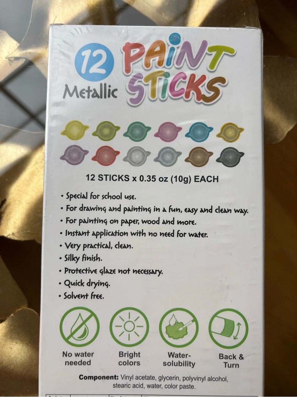 NWT Metallic 🎨 Paint Sticks 12ct - Picture 4 of 5